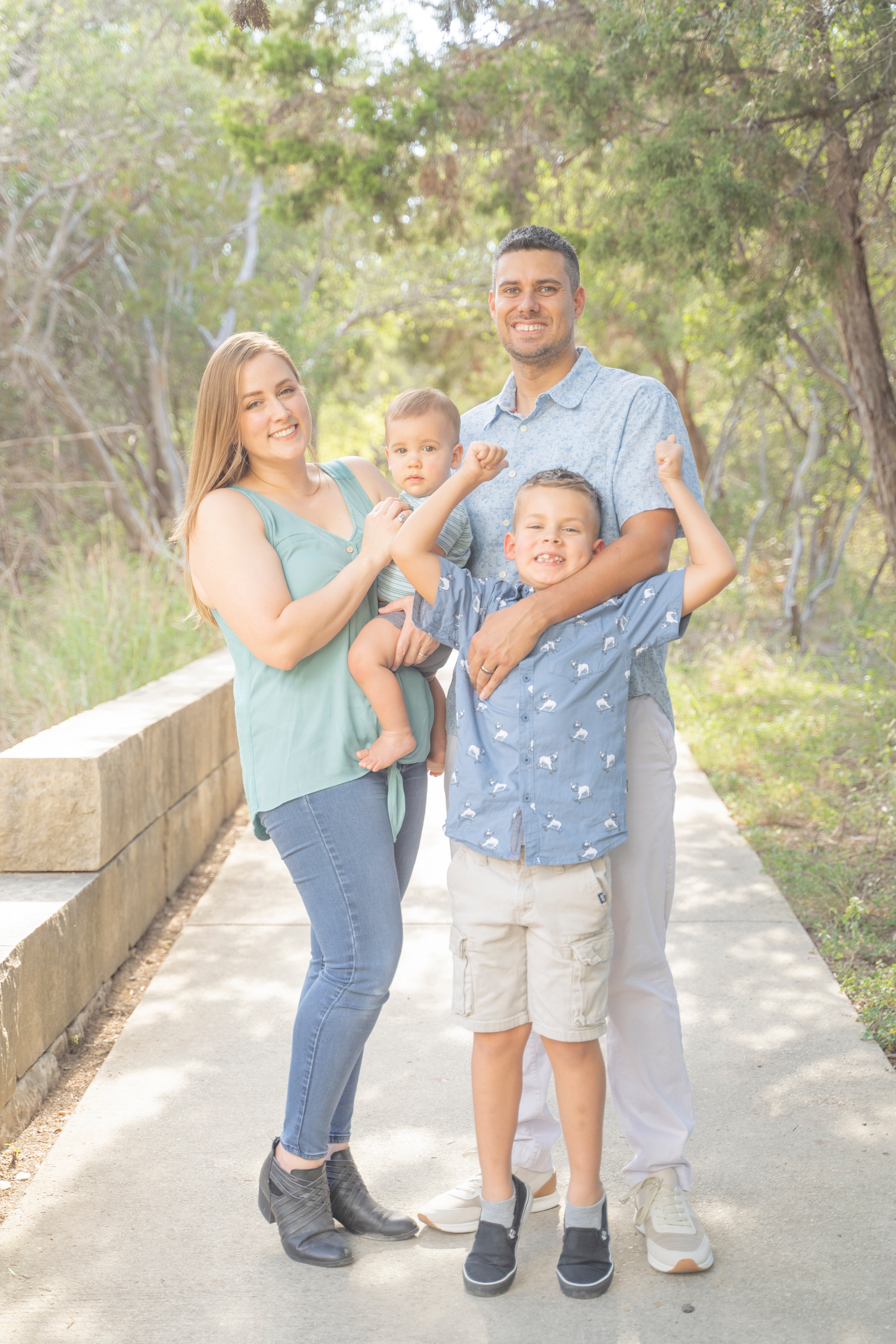 Christopher Kinna with his family