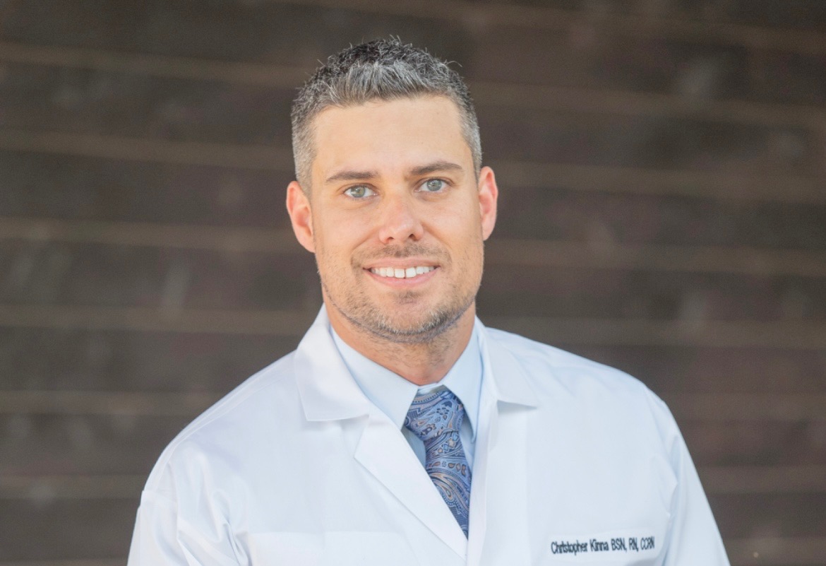 Christopher Kinna, board-certified Psychiatric Mental Health Nurse Practitioner