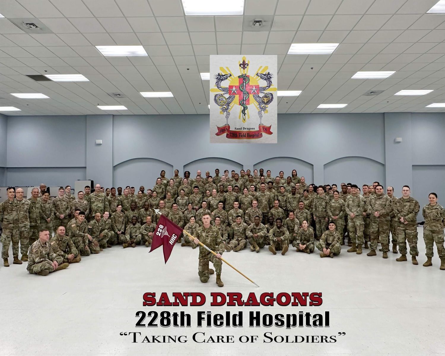 228th Field Hospital — care for healthcare workers and military medics